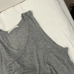 Free People Grey Flowy‎ Ribbed Tank thumbnail 3