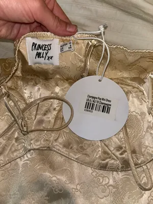 Champagne Minidress Size 6 thumbnail 4