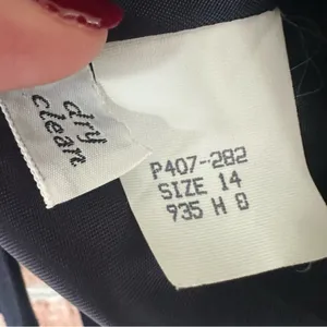 Vintage Pendleton Virgin Wool Blazer Suit Jacket Women’s 14 Navy Blue thumbnail 5