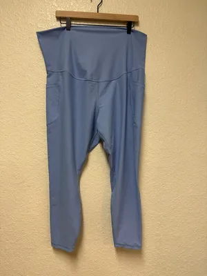 OLD NAVY Active Extra High-Rise Light Blue Powersoft Go-Dry Leggings Size XXL thumbnail 3