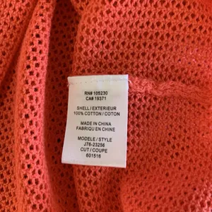 Soft Joie Crochet Top Small Coral Long Sleeve Sheer Boho Festival thumbnail 6