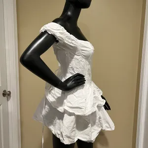 Ruffle Mini Skirt Corset Dress Mini Dress Off Shoulders Dress Slim Dress Summer thumbnail 5