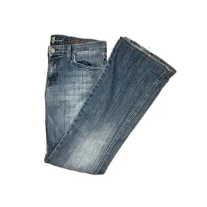 7 For All Mankind A Pocket Jeans Bootcut Flare Low Rise Y2K Denim Size 27 thumbnail 11