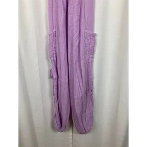 Urban Outfitters Out From Under Purple Gauze Cotton Jumpsuit Sz.S thumbnail 8