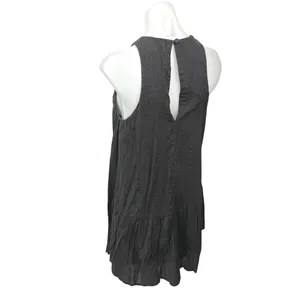 Urban Outfitters Women's Black Gauze Sleeveless Flowy Mini Shift Dress Size S thumbnail 5