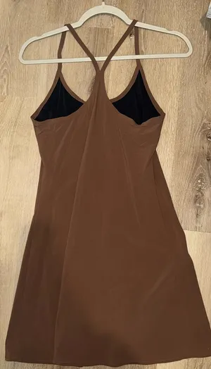 Outdoor Voices Exercise Dress in Brown thumbnail 2