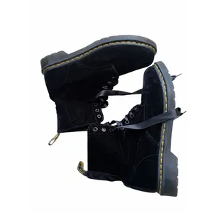 Dr. Martens Womens 1460 Pascal Velvet Black Boots Ribbon Laces Vegan 11 thumbnail 9