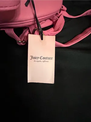 Juicy Couture Pink Logo Mini Backpack with Gold Accent NWT thumbnail 13