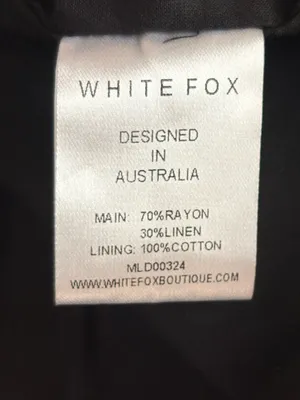 White Fox Black Sun kissed Glow Maxi Dress Halter Linen Blend Womens Large NEW thumbnail 5