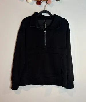 Gaiam black scuba type half zip sweatshirt thumbnail 1