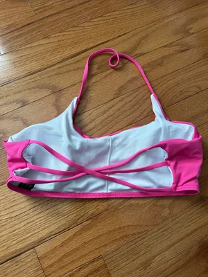 SheIn Women's Hot Pink Sports Bra thumbnail 2