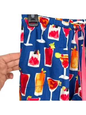 BedHead Mixed Drinks Cocktail Print Pajama Set Short Sleeve Capri Size Small thumbnail 6