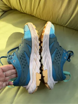 HOKA Anacapa Breeze Low Women’s 6 Blue Pink Trail Hiking Vibram Megagrip Outdoor thumbnail 7