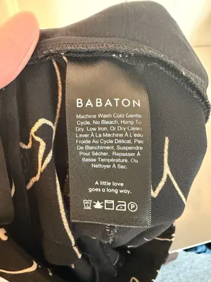 Babaton Aritzia Abstract Cat Line Art Print Trousers thumbnail 4