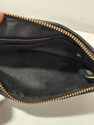 Coach Purse Wristlet with Legacy Print - Milk/Black Wallet thumbnail 4