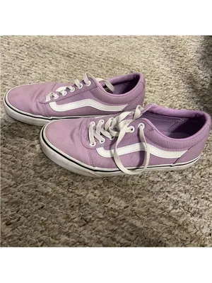 Vans Low Top Lilac Purple Lavender Womens 8.5 Sneakers thumbnail 3