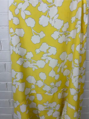 Mudpie Beach To Bar Yellow Patterned Swimsuit Coverup Dress Size M thumbnail 5