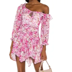 NWT For Love and Lemons Sofia Mini Dress Pink Floral Size XS thumbnail 5