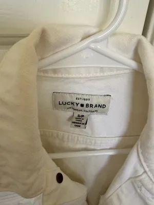 Lucky Brand White Denim Jacket thumbnail 2