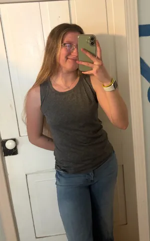 Champion gray workout tank top  thumbnail 1