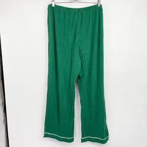 J. Crew Womens Lyocell Soft Eco Dreamiest Green Long Sleeve Pajama Set Size XL thumbnail 4