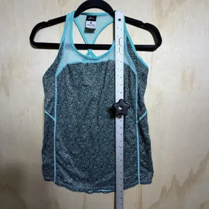 Nike Dri-FIT Racerback Tank Top‎ Women’s Small Blue Print Athletic Running Gym thumbnail 6