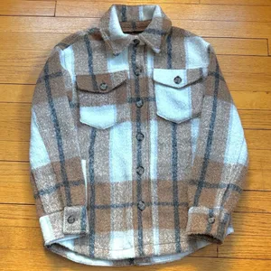 EUC AVEC Les Filles Plaid Shacket Size XS thumbnail 3