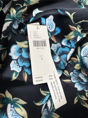 Anthropologie Black Floral Sweetheart Neckline Dress- NWT thumbnail 4