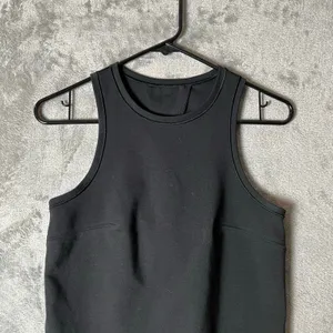 Lululemon Minimal Tank Black Open Back Size 4 Athleisure Relaxed Cropped Length‎ thumbnail 5