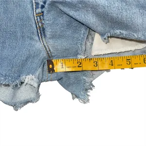 Vintage Reworked Levi’s High Rise Cut Off Denim Shorts Women’s 26 Light Wash thumbnail 7