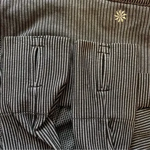 Athleta Black and White Striped Top thumbnail 4