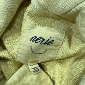 Aerie Beach Weekend Hoodie Yellow Sweatshirt Women’s XS thumbnail 3