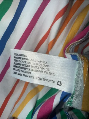 Christopher John Rogers for Target Rainbow Striped Short Sleeve Shirt Dress NWOT thumbnail 8