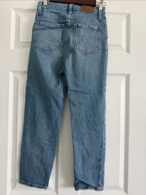 Madewell Classic Straight Jeans Peralta Wash High Rise Size 24 AA596 thumbnail 3