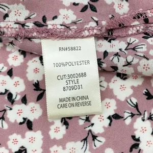 Max Studio Floral Peasant Blouse Womens Medium Flowy Boho Cottage Dainty‎ thumbnail 8