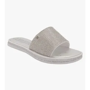 Juicy Couture Women Shoes Sandals Yippy Silver Rhinestones Slide Size 6 thumbnail 1