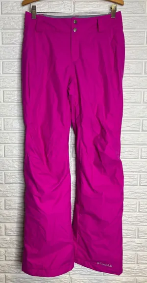 Columbia Snow Pants Women S Pink Excellent Omni-Tech Waterproof Ski Winter thumbnail 1