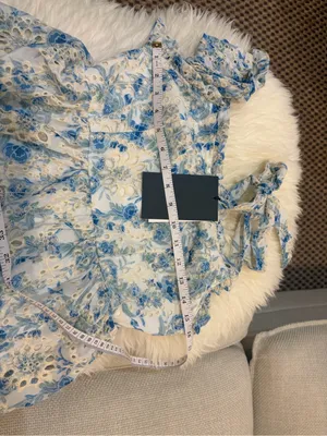 NWT Anthropologie En Saison Claire Midi Dress Eyelet Floral Tiered Fairy Size S thumbnail 9