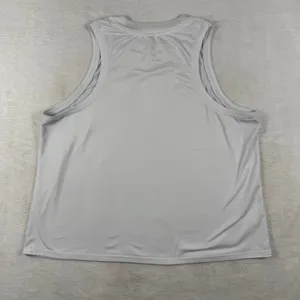 Vuori Performance Activewear Tank Top Light Gray Crew Neck M thumbnail 6