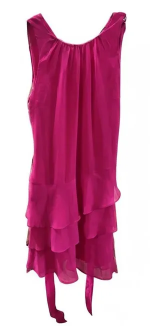 1. State Women's Fuchsia Tiered Maxi‎ Dress thumbnail 1