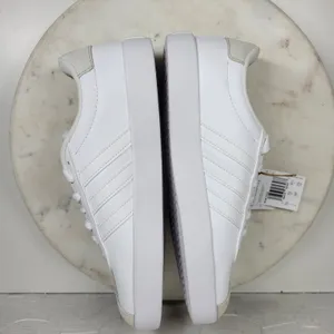 Adidas VL Court 3.0 Skate Sneakers Size 7 White Gold Leather Casual Everyday NEW thumbnail 11