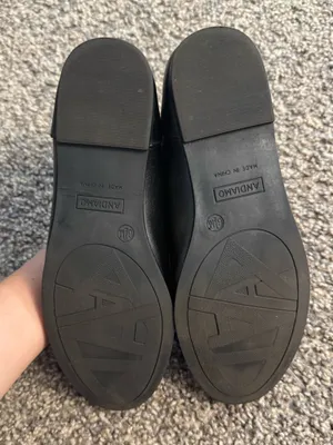 Women's Black Slip-On Loafers with Gold Accent thumbnail 3