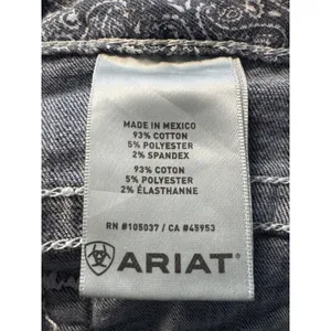 Ariat Real Denim Bootcut Jeans Dark Wash Contrast Stitch 33R‎ 10017510 thumbnail 5