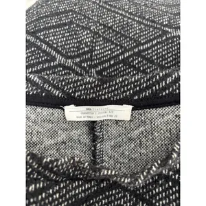 Zara Trafaluc Women's Grey Geometric Knit Short Sleeve Mini Dress Size‎ S Small thumbnail 3