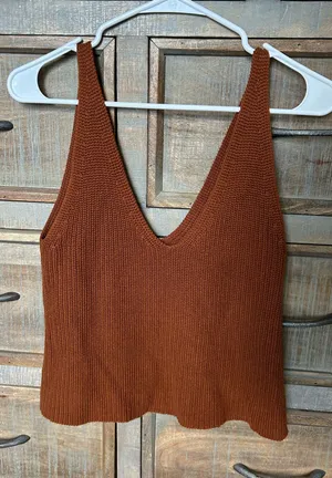 Le lis Brown sweater top thumbnail 1