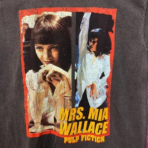 Pulp Fiction Mrs Mia Wallace Poster Movie Tee L thumbnail 2