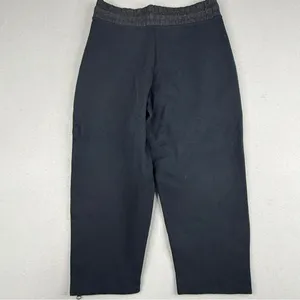 Nike Tech Fleece Cropped Pants Womens S Black Zip Hem Jogger 831711-010 thumbnail 8