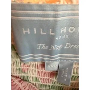 Hill‎ House Home Nap Dress Womens XXL White Pink Floral Ellie Smocked Midi Dress thumbnail 6