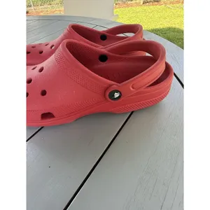 Crocs Classic Clogs Red Slip On Shoes Men 9 Women 11 Unisex Lightweight Comfort thumbnail 7