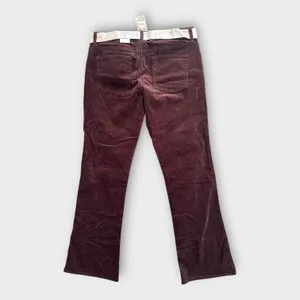 Vintage Y2K Old Navy Low Rise Brown Boot Cut Stretch Velour Pants Size 8 NWT thumbnail 5